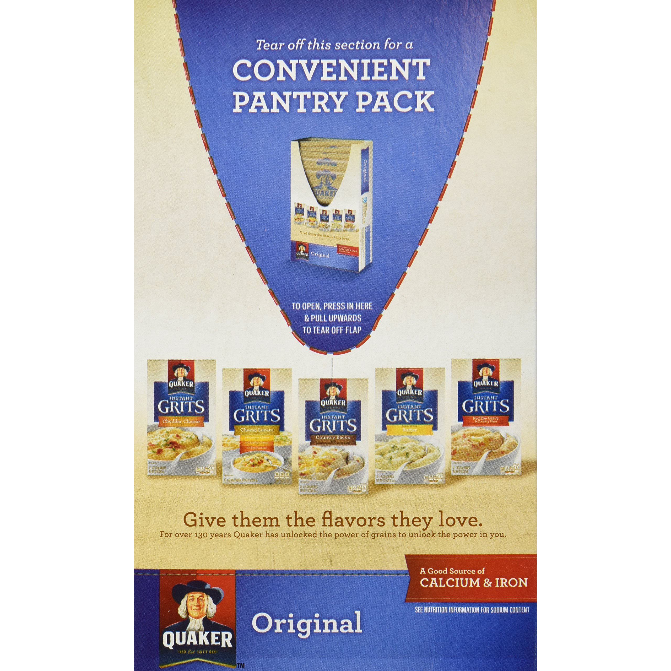 Quaker, Instant Grits, Original, 10 Count, 9.8Oz Box (Pack Of 3)