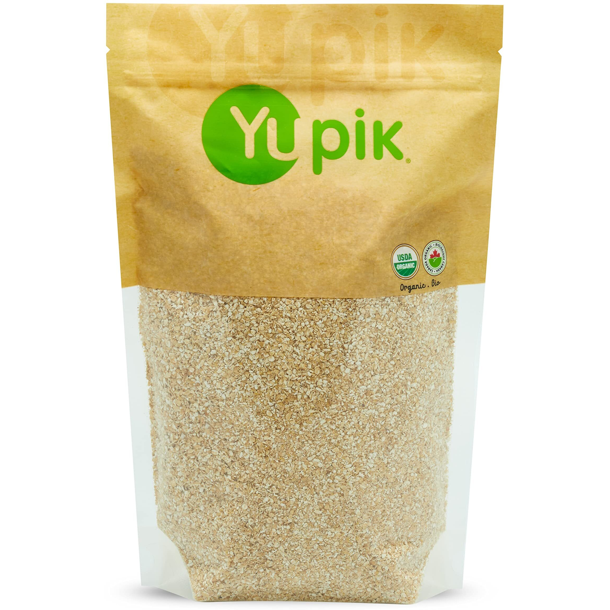 Yupik Organic Oat Bran, Gluten-Free, 2.2 Lb, Non-Gmo, Kosher, Vegan, Raw, Made From Hull Of Whole Grain Oats, Good Source Of Fiber, Ideal For Baking & Cooking
