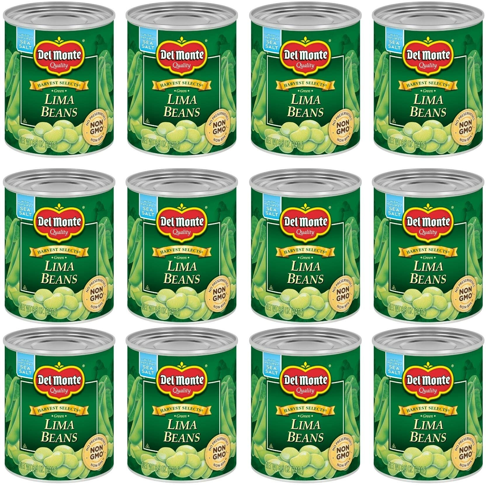 Del Monte Canned Harvest Selects Green Lima Beans, 8.5 Ounce (Pack Of 12)