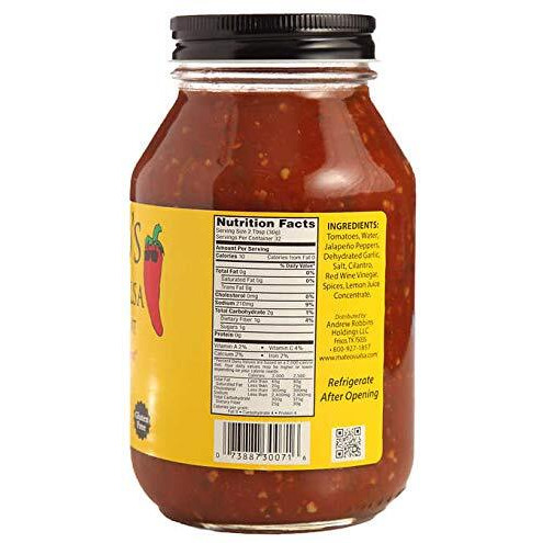 Mateo's Gourmet Salsa Medium Spice 2 Jars 32Oz/907G