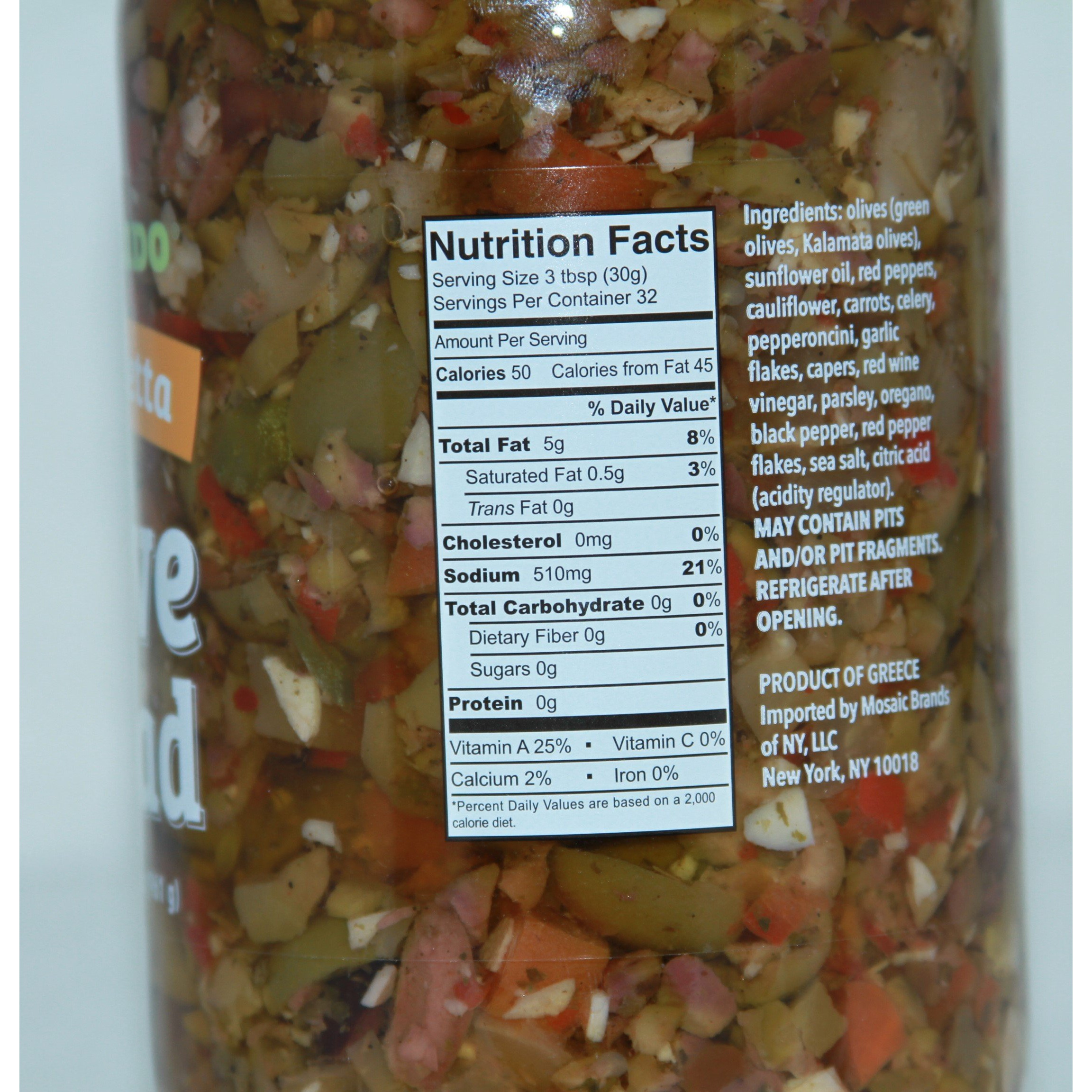 Muffuleta Olive Salad 33.9 Oz. Double Pack