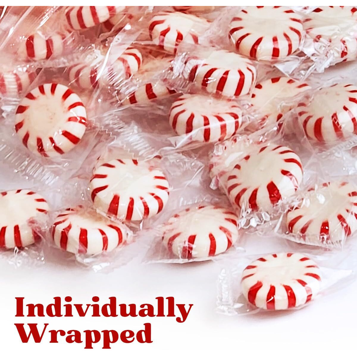 Starlight Peppermints Individually Wrapped Candy Sweets - Starlight Mints Hard Candy Individually Wrapped Office Candy Mints, Perfect Peppermint Candy For Office, 1Lb