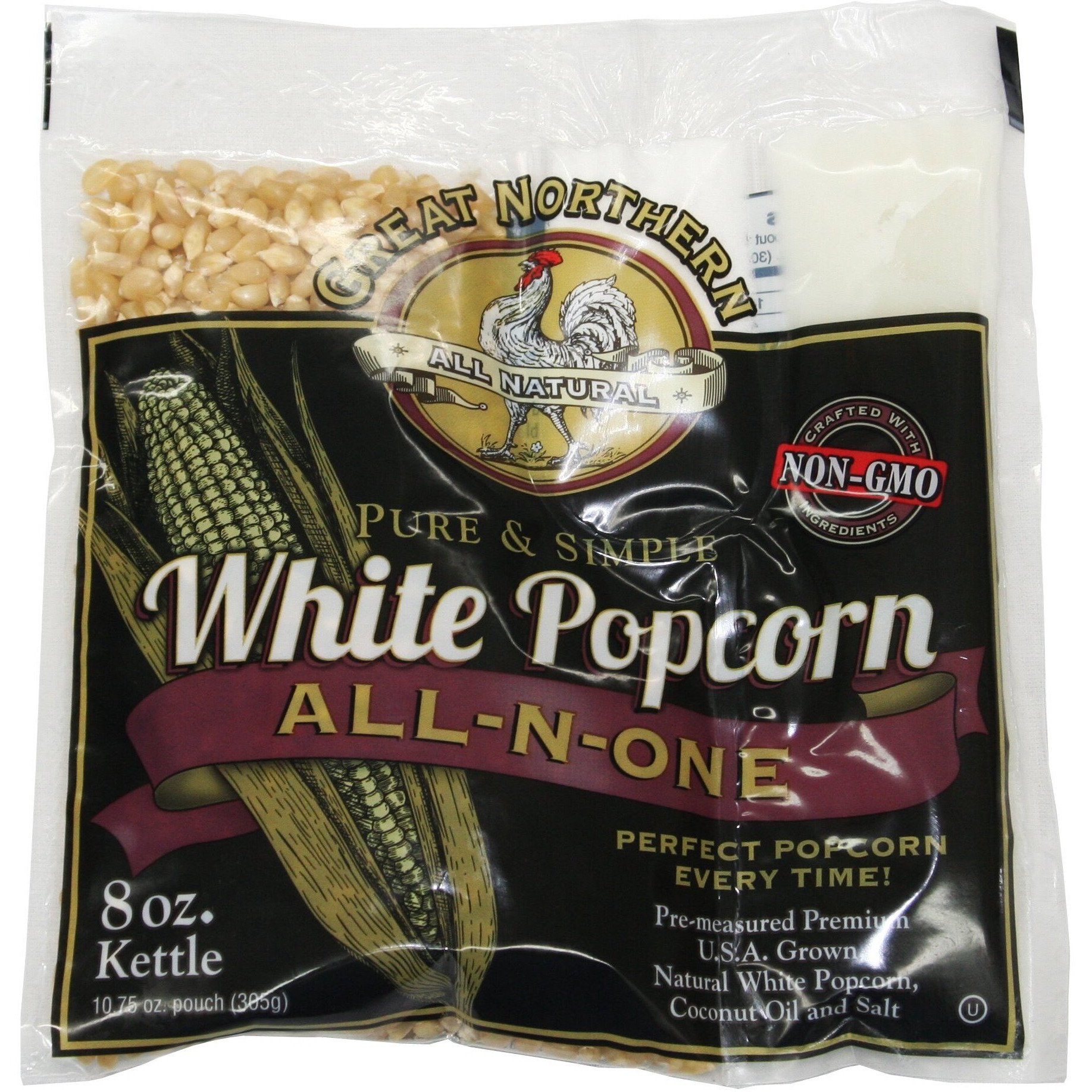 Great Northern Popcorn White Popcorn 8 Oz 24 Pack