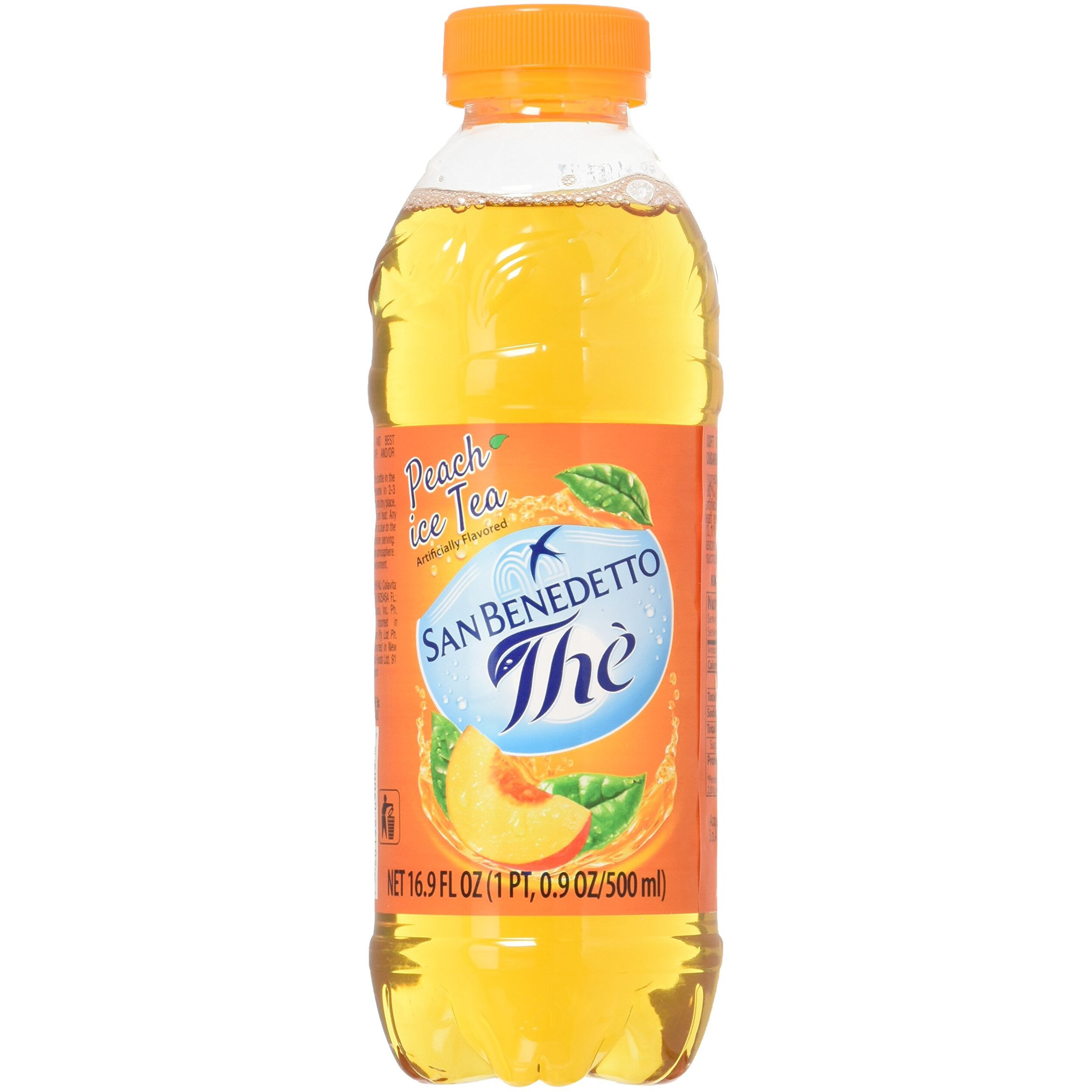 San Benedetto Iced Tea, Peach, 12 Count