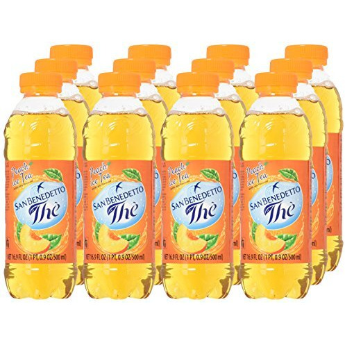 San Benedetto Iced Tea, Peach, 12 Count