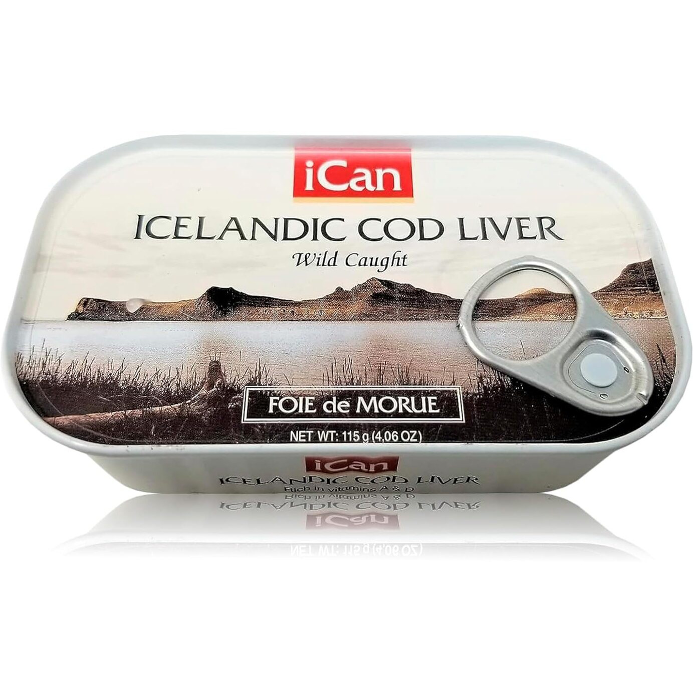 Wild Cod Liver Canned From Iceland 4.06Oz Pack Of 4