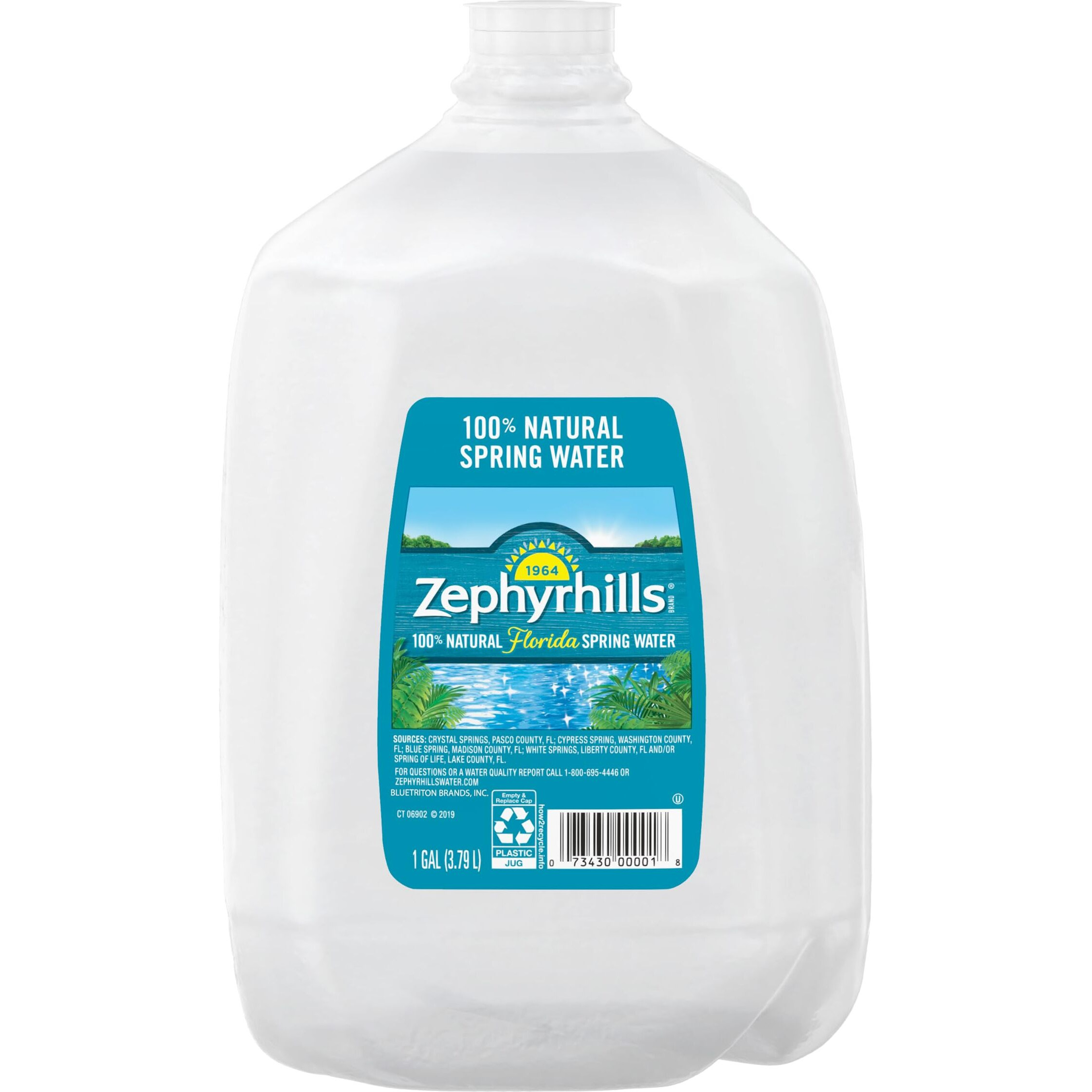 Zephyrhills Spring Water Case Bundles (1 Gallon Case Of 6-2 Cases)