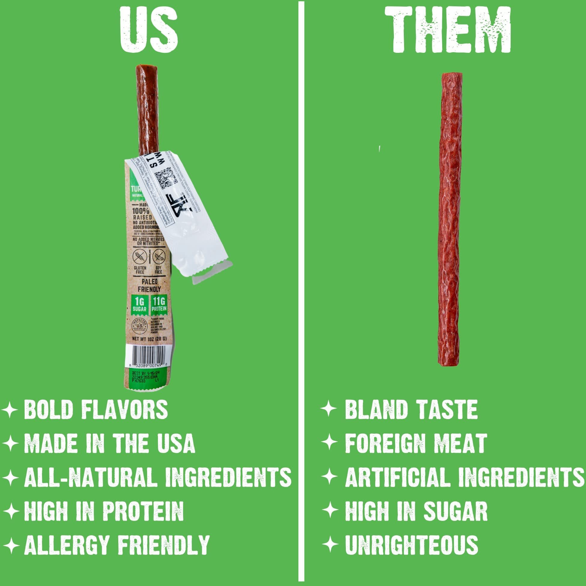 Righteous Felon Meat Sticks | 100% Turkey Sticks | Gluten Free & Keto Meat Sticks | Low Sugar & High Protein Meat Sticks | Healthy Snack For Adults | Jerky Gifts For Men | Lemon Pepper, 24 Pack
