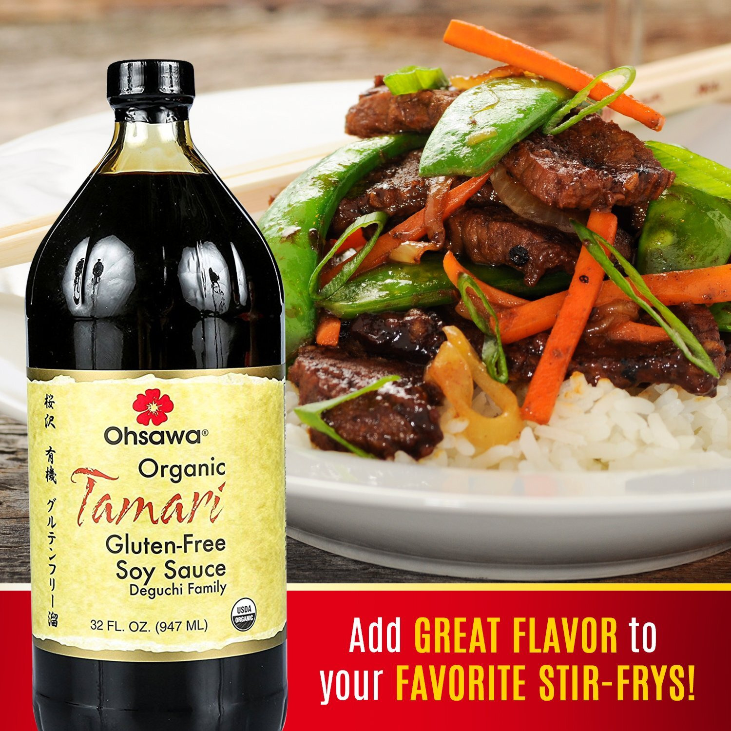 Ohsawa Organic Wheat-Free Tamari Soy Sauce, 32 Fl Oz