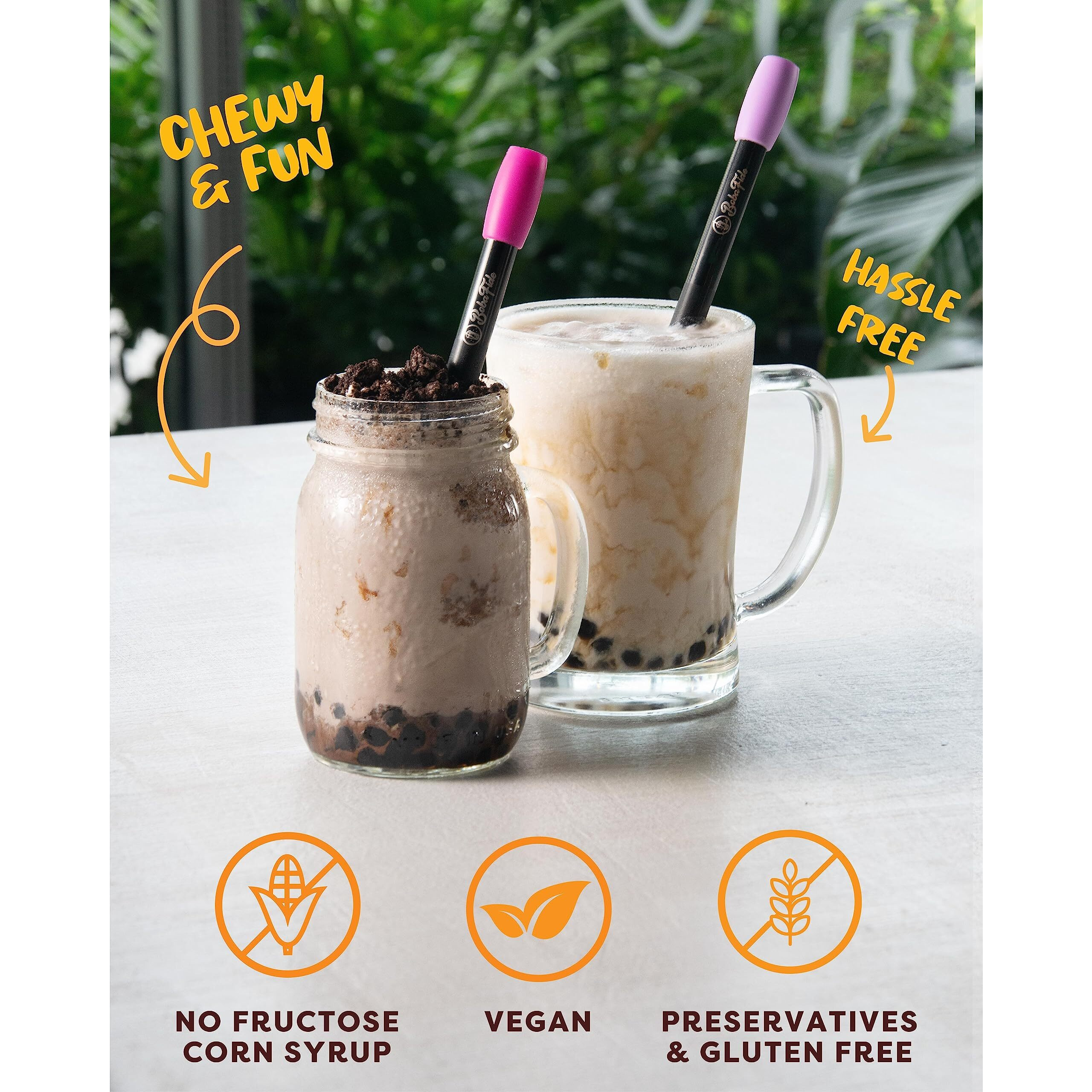 Boba Fide Instant Brown Sugar Boba Tapioca Pearls Bulk, 60 Packets Of Black Tapioca Pearls In Brown Sugar Syrup For Boba Bubble Milk Tea Kit, Ready In 25 Sec, No Preservatives, Gluten, Or Corn Syrup