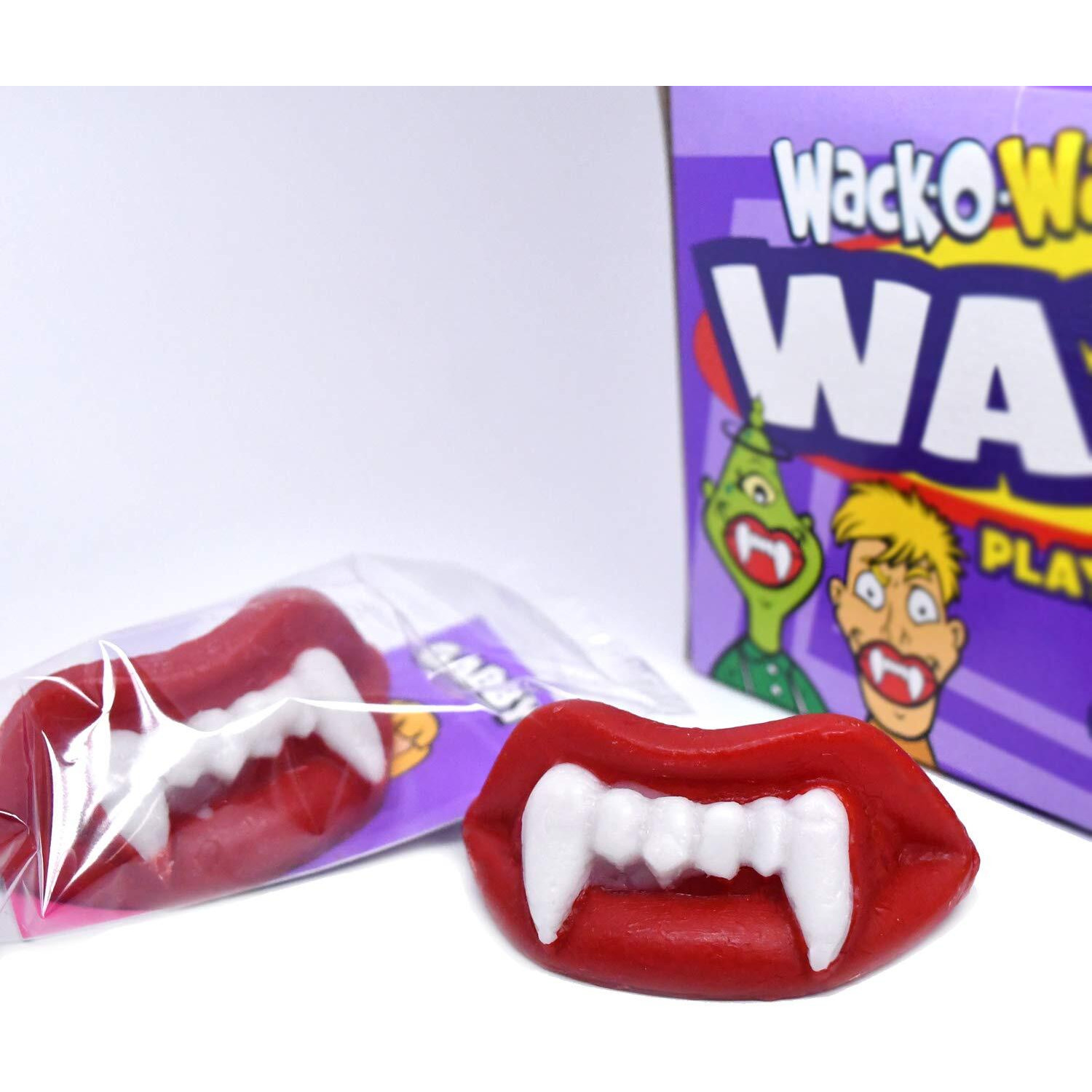 Wack-O-Wax Fangs, 24-Count Box, Cherry Flavor