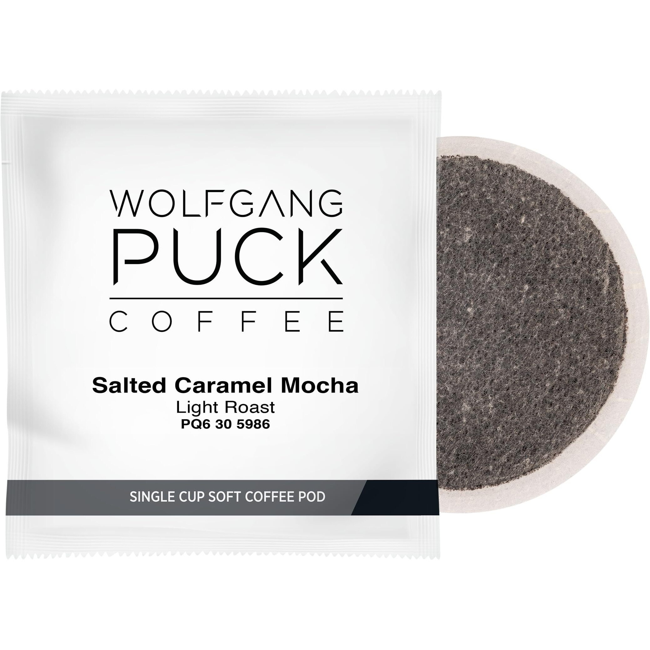 Wolfgang Puck Coffee Soft Pods, Salted Caramel Mocha, 18 Count (Pack Of 6)