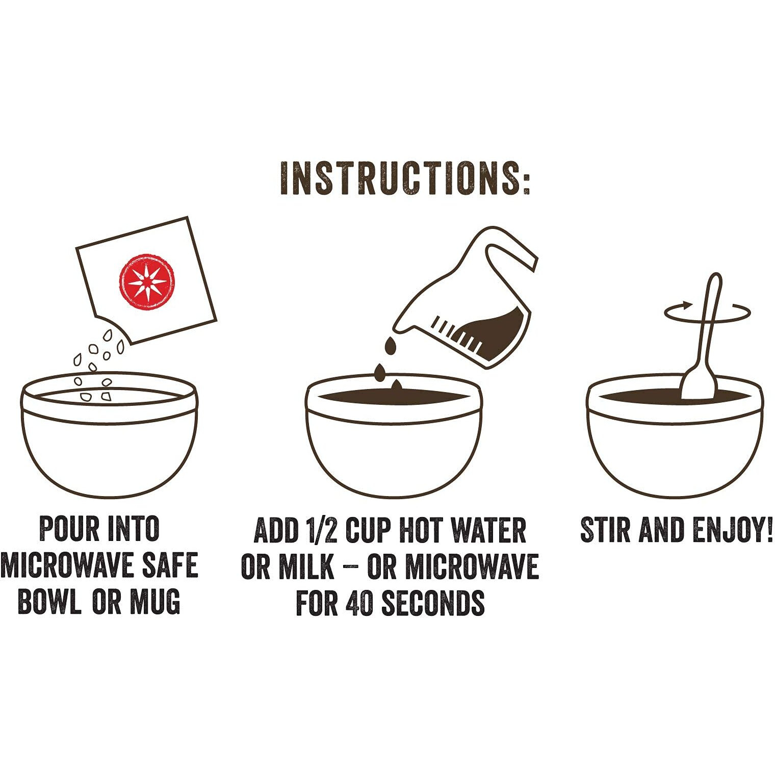 Wild Zora Instant Grain-Free Hot Cereal - Tasty Paleo Friendly Cereals, Instant Hot Meal, Breakfast To Go, Oatmeal Substitute, No Added Sugar, Grain, Dairy, Or Soy, Gluten Free, 5-Pack Variety