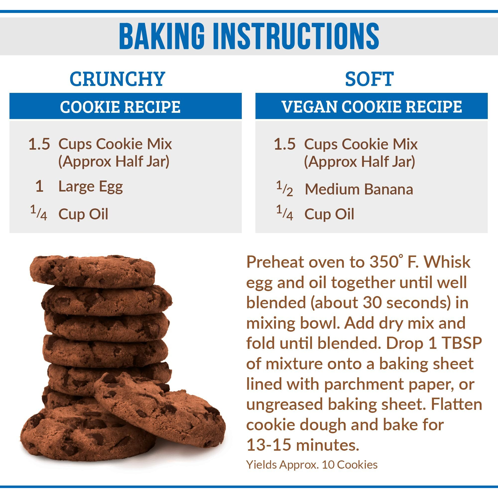 Pb2 Pantry Double Chocolate Chip Cookie Mix - 16Oz Jar | Certified Vegan, Gluten Free, Non-Gmo, 4G Plant Protein Per Cookie