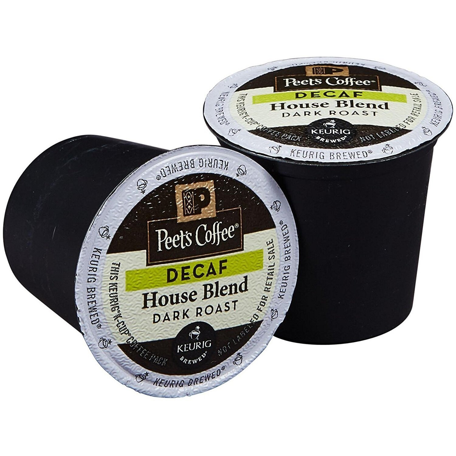 Peet's Coffee Decaf House Blend Single Cup Coffee For Keurig K-Cup Brewers 40 Count