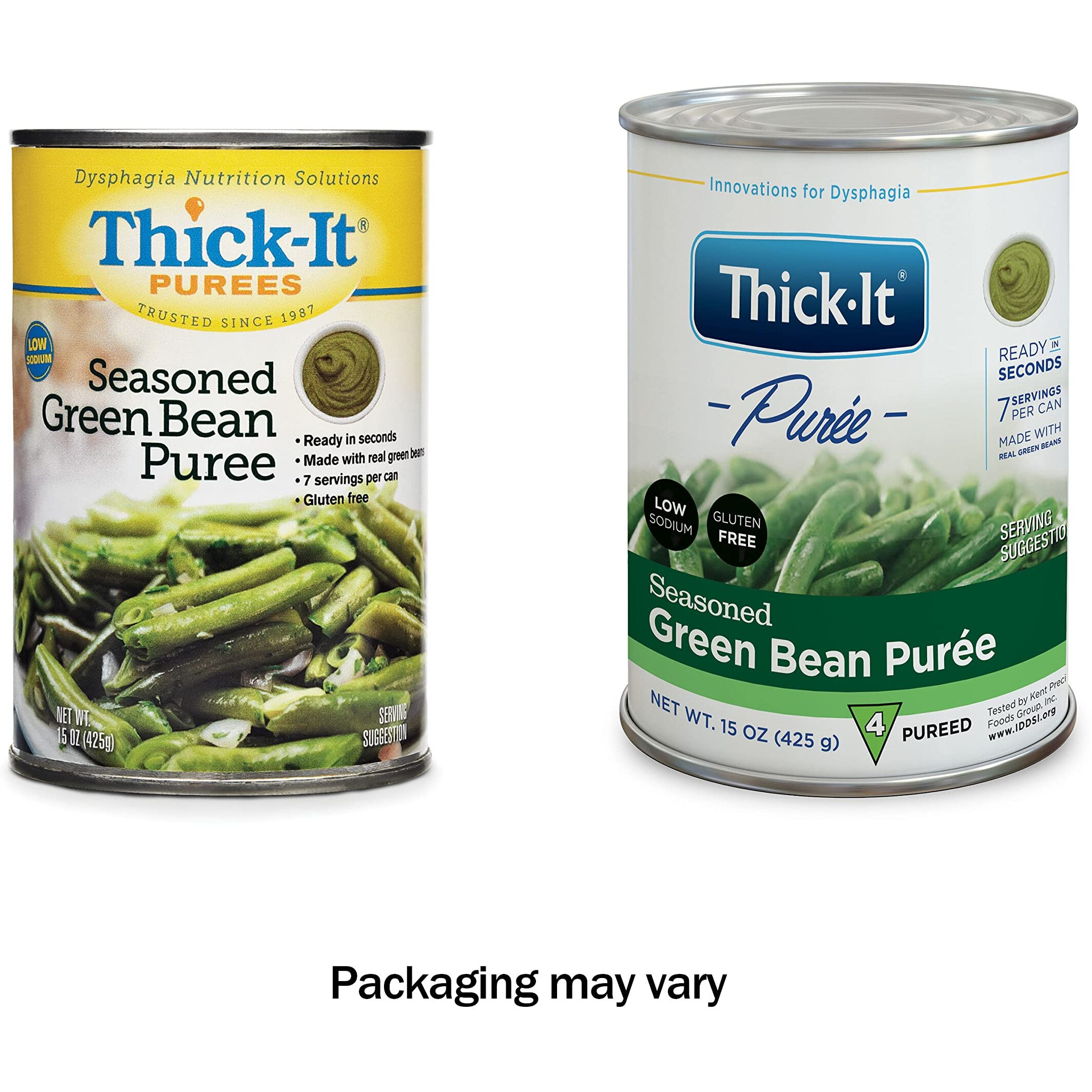 Thick-It Pureed Vegetable Variety Pack For Dysphagia (Iddsi), Digestible Swallowing Aid, Made With Real Ingredients, Simple-To-Use, 14 Oz Cans (12 Pack)