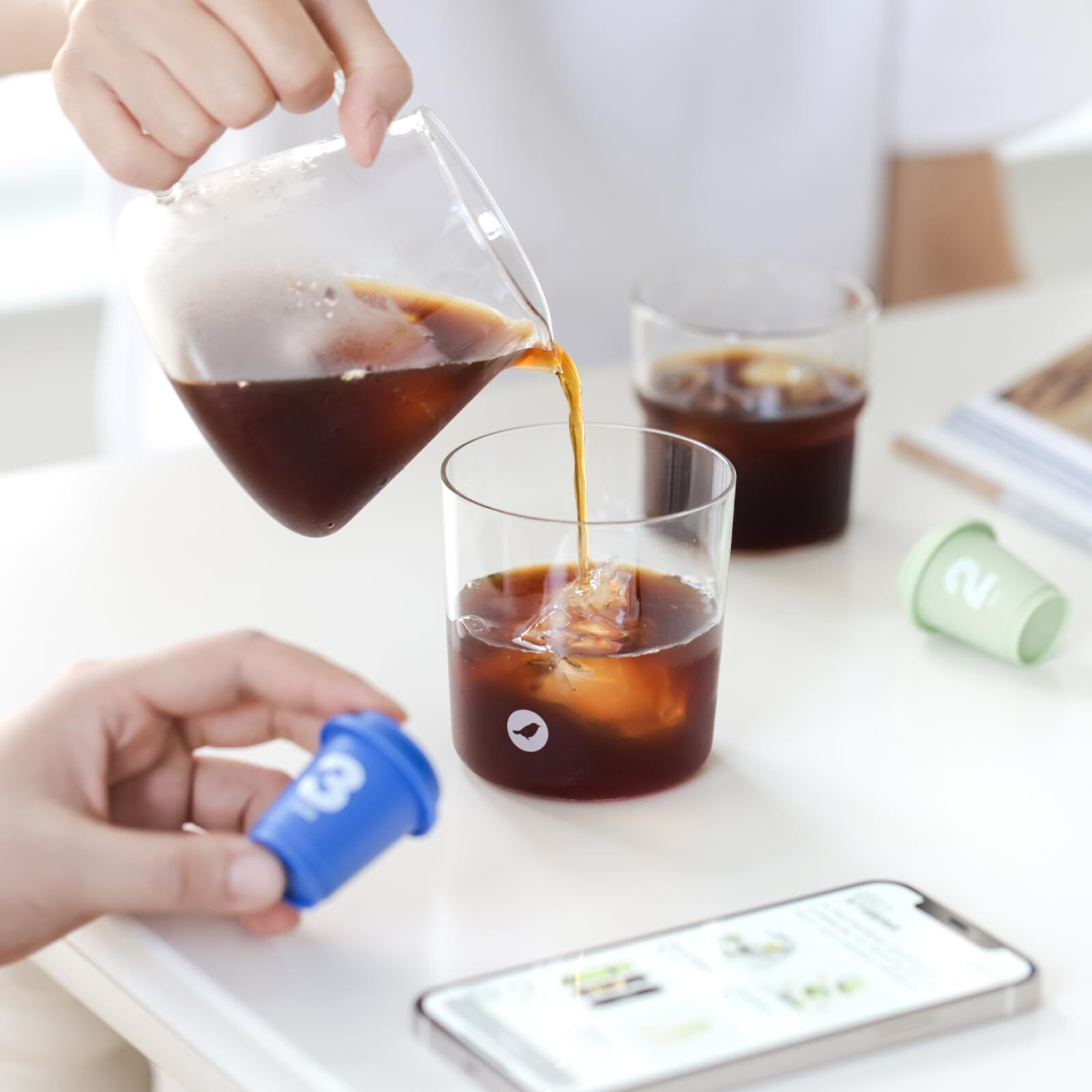 Saturnbird Coffee Instant Cold Brew - Light, Medium Roast Variety Pack, 3 Roast Levels (No.1-3), 100% Arabica Coffee Powder, Enjoy Cold/Hot, 24 Single Serves Perfect For Iced Coffee