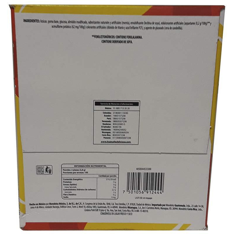 Adams Gum 100 X 2 Units - Chiclets (Pack Of 12)