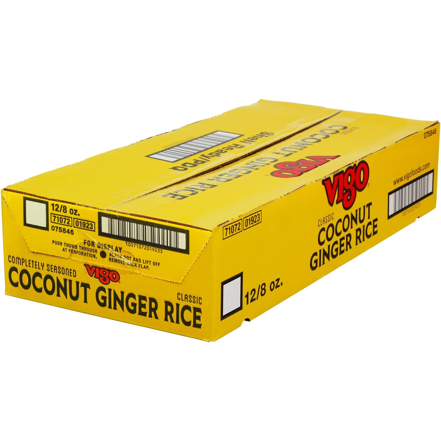 Vigo Authentic Coconut Ginger Rice, Imported Jasmine (Coconut Ginger, 8 Ounce (Pack Of 12))