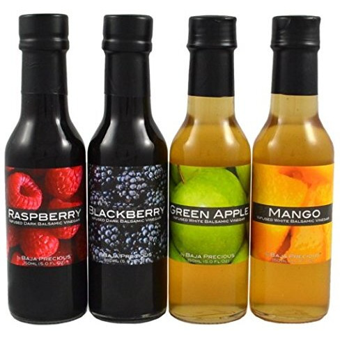 Baja Precious - Infused Balsamic Quartetto - Raspberry, Blackberry, Green Apple & Mango (Pack Of 4 X 150Ml)
