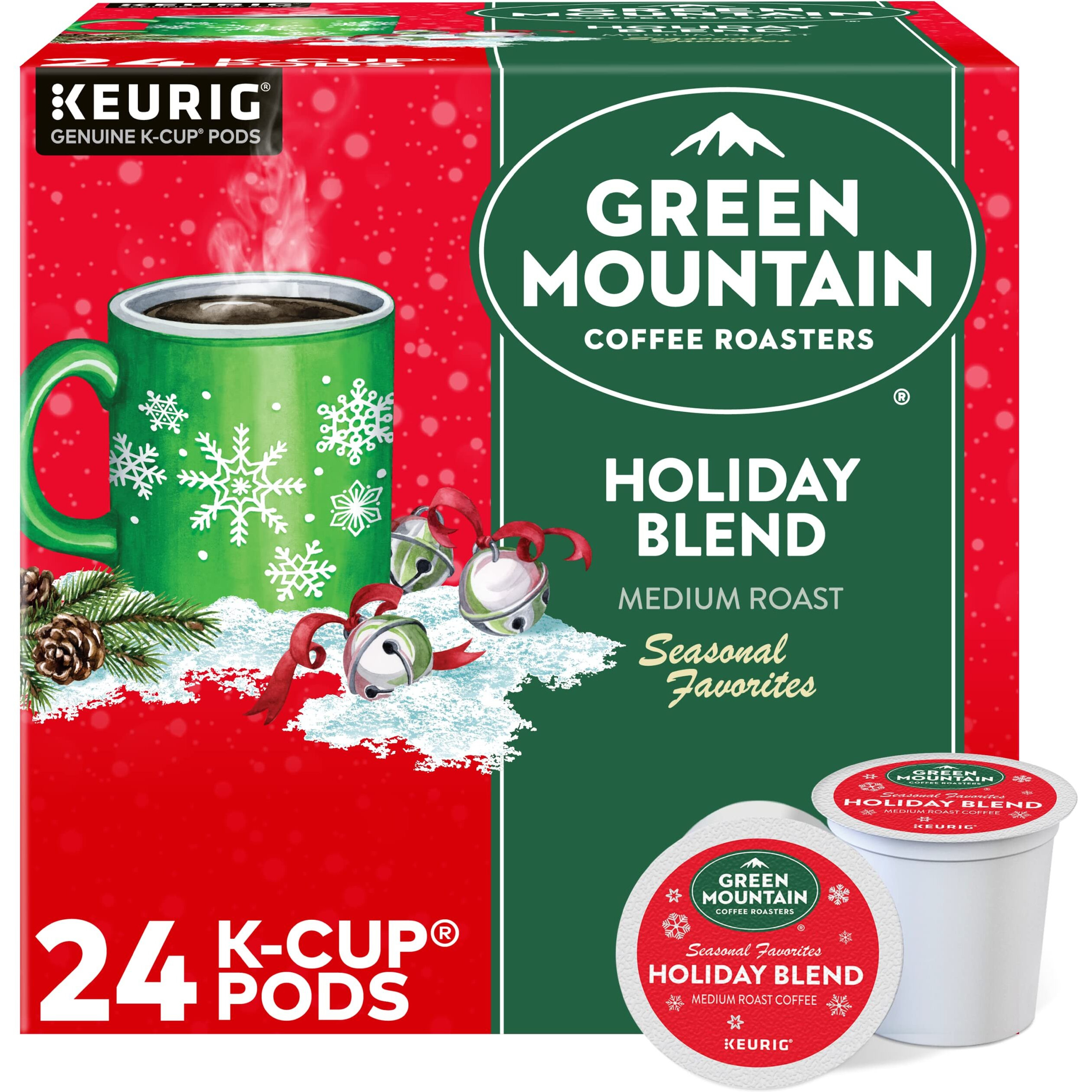 Green Mountain Coffee Holiday Blend K-Cup For Keurig Brewers, 24 Count