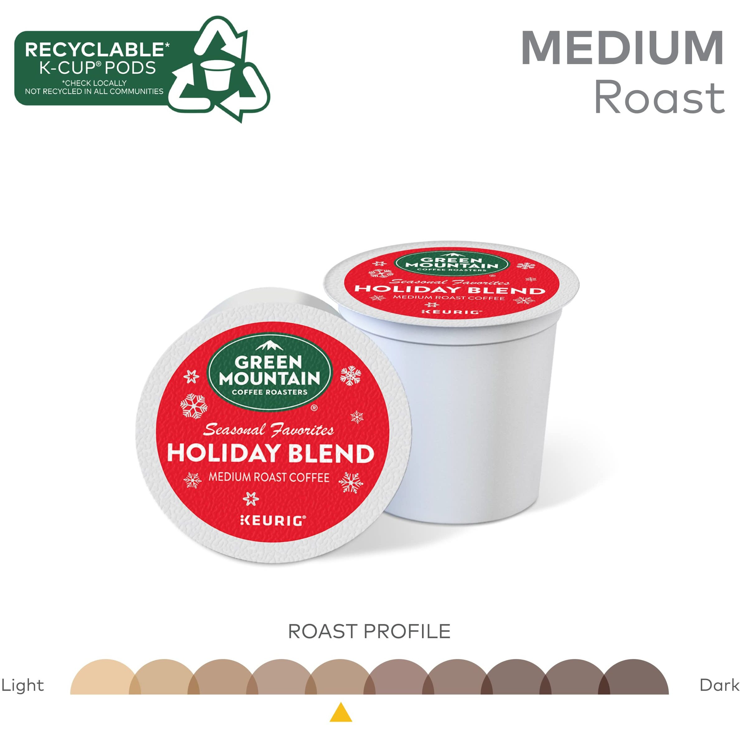 Green Mountain Coffee Holiday Blend K-Cup For Keurig Brewers, 24 Count