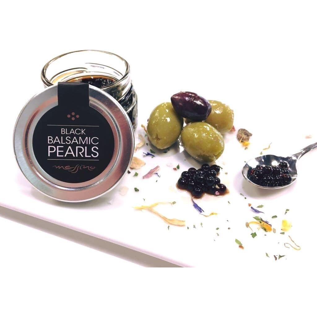 Messino Black Balsamic Pearls Imported From Greece, 50 Ml