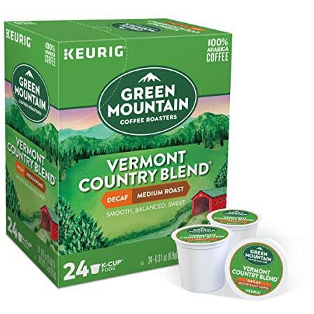 Green Mountain Coffee Vermont Country Blend Decaf, 24 Count K-Cups For Keurig Brewers (Pack Of 2)