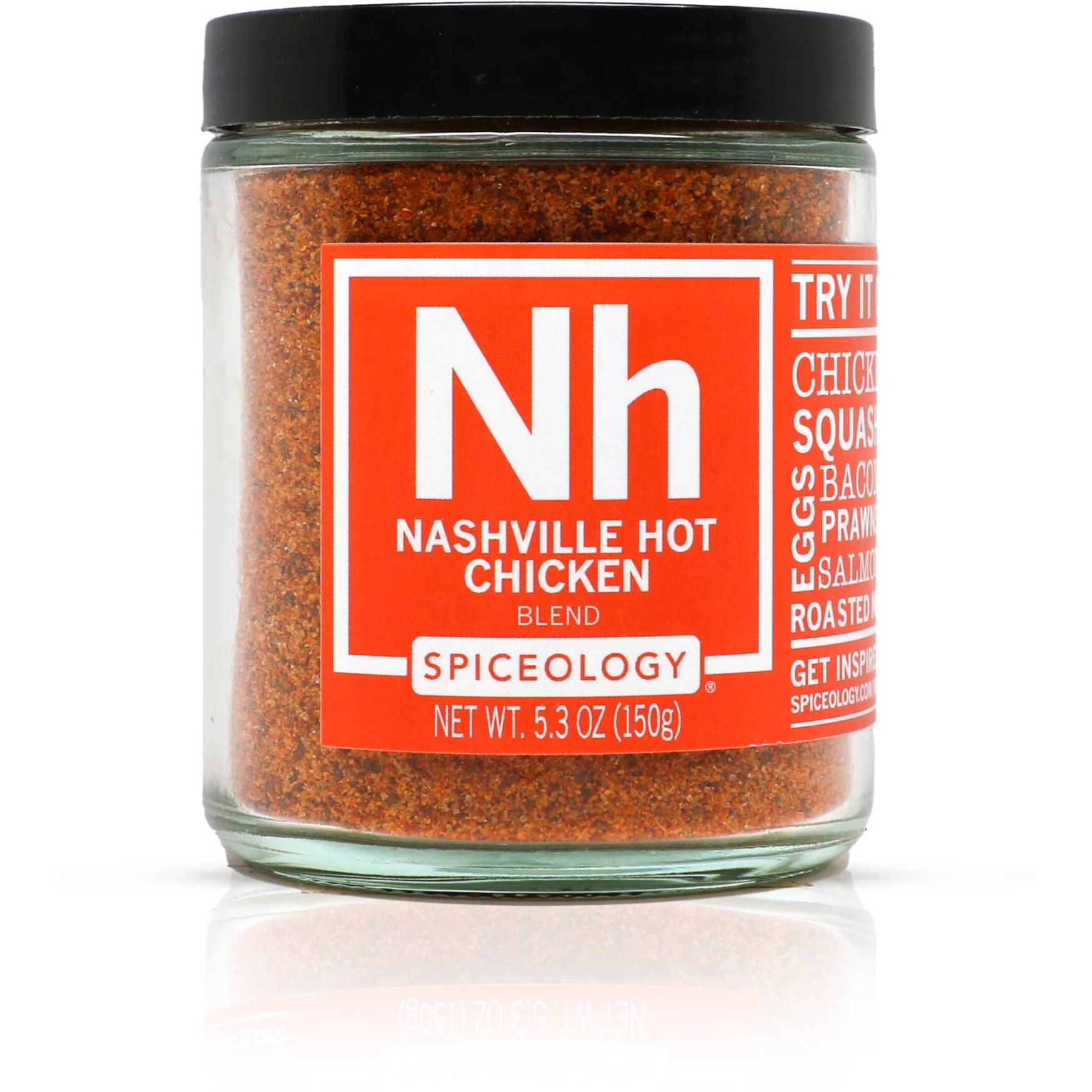 Spiceology - Nashville Hot Chicken Seasoning - Spicy Bbq Rubs, Spice Blends And Seasonings - Use On Chicken, Squash, Eggs, Bacon, Prawns, Salmon, Roasted Nuts, And Pork - 5.3 Oz