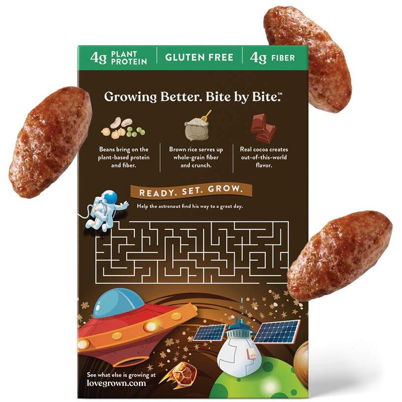 Love Grown Chocolate Comet Crispies Cereal, 9.5Oz, Pack Of 6