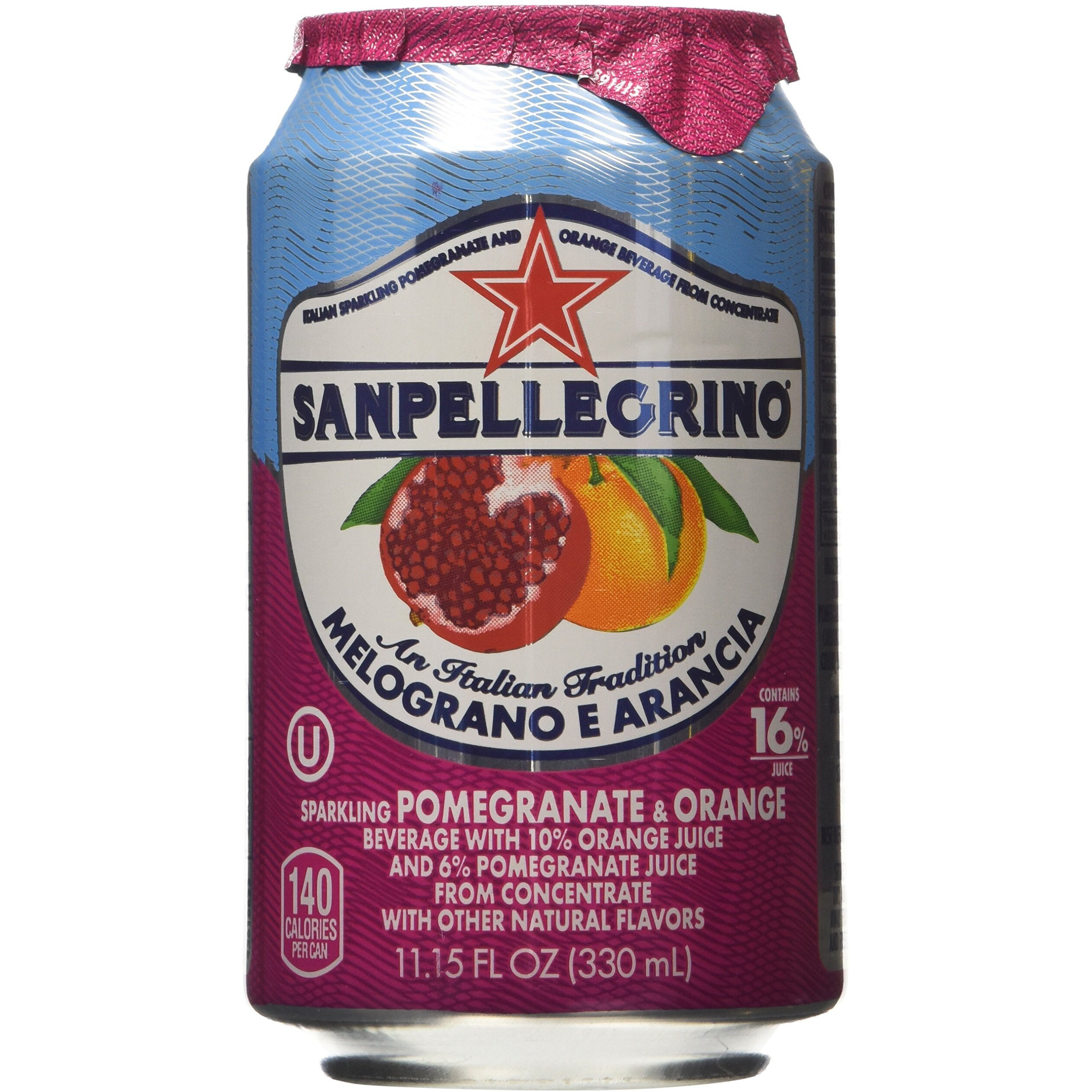 San Pellegrino Melograno E Arancia (Pomegranate & Orange) 11.15 Fl Oz 12 Pack
