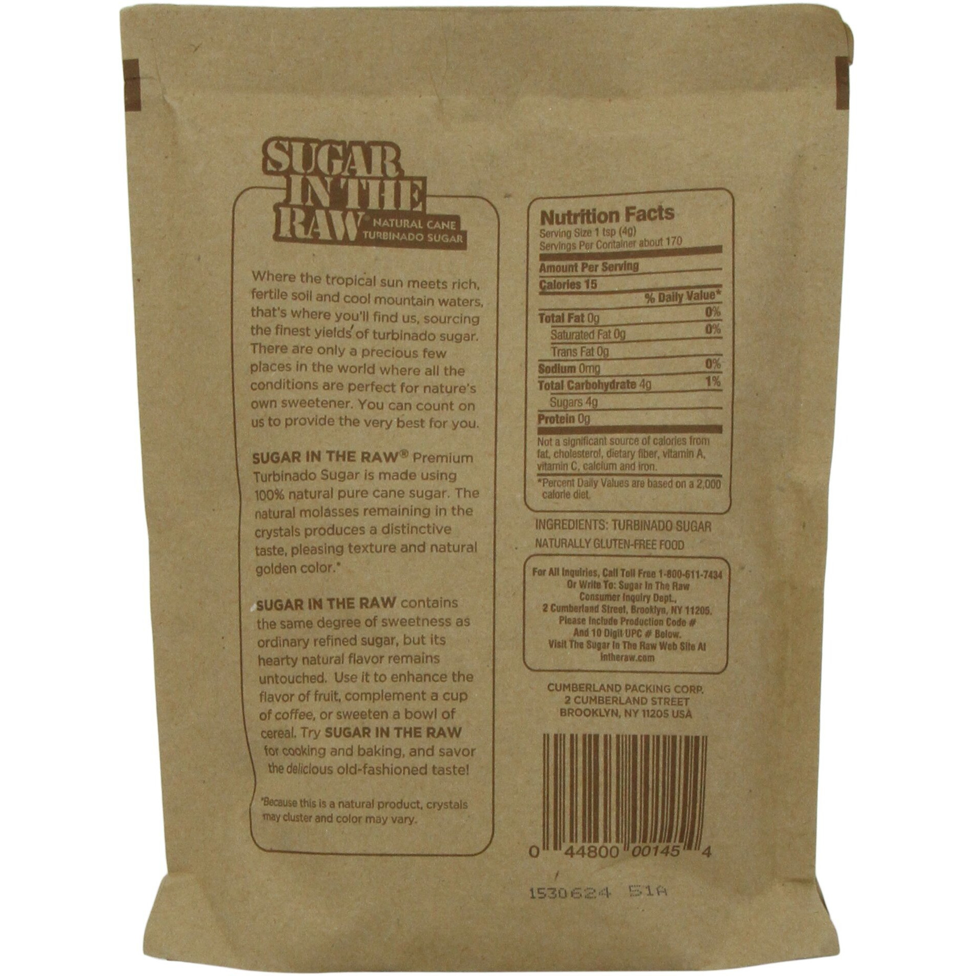 Sugar In The Raw Natural Cane Turbinado Sugar, 24 Oz