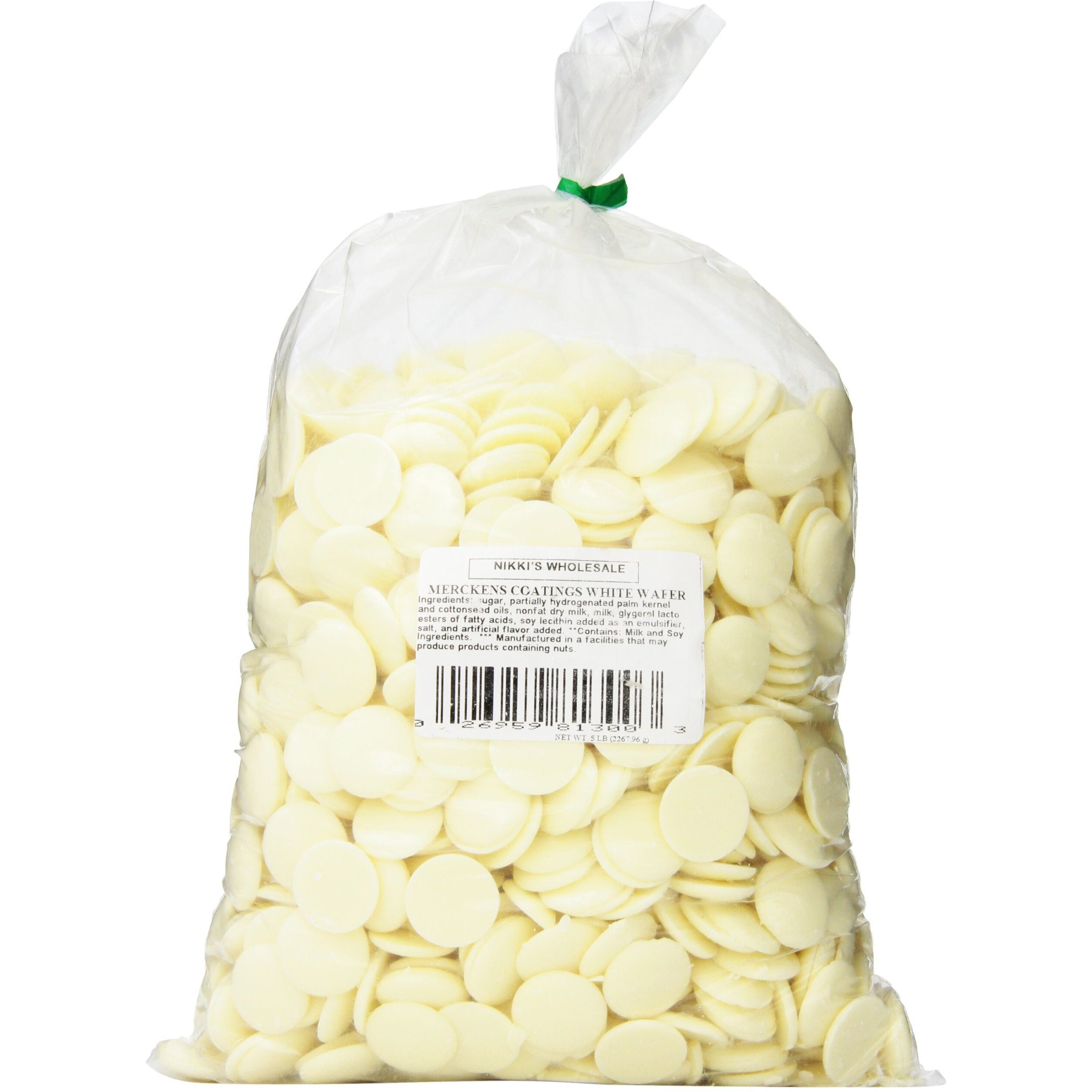Merckens Chocolate Coatings, White, 5 Pound
