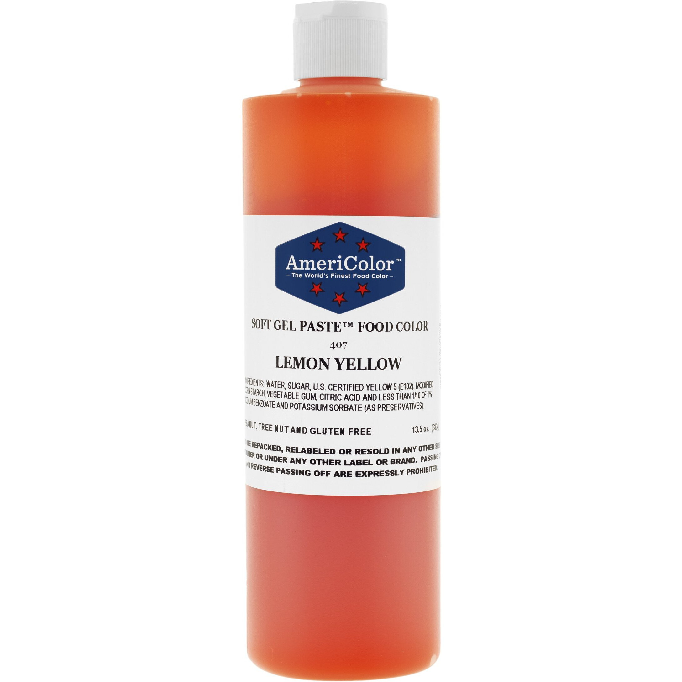 Americolor Soft Gel Paste Food Color, 13.5-Ounce, Lemon Yellow