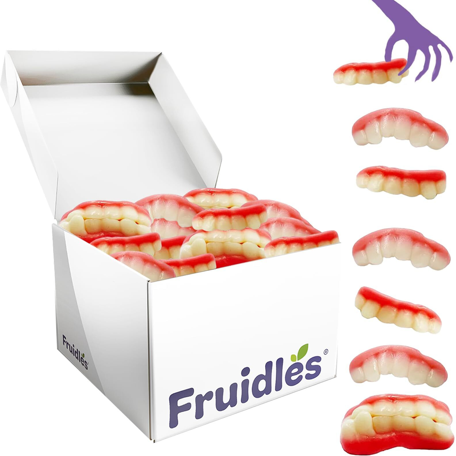 Gummi Teeth Candy, Delicious Fruit Flavors Gummies (17.6 Pounds)