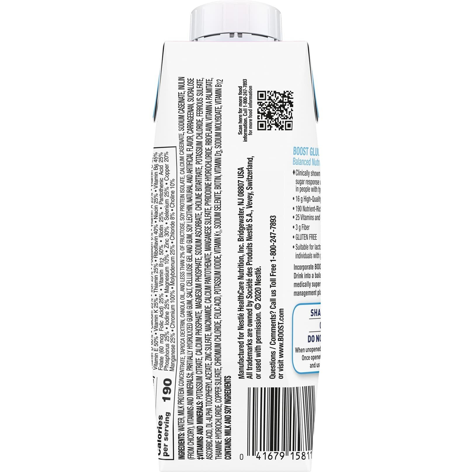 Boost Glucose Control, Creamy Strawberry, 8 Fl Oz Carton (4 X 6 Packs)