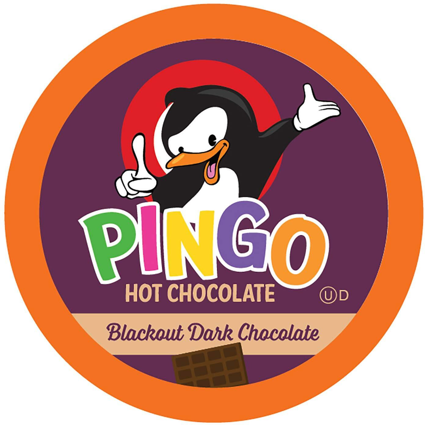 Pingo Dark Hot Chocolate Pods For Keurig K-Cup Brewers, Blackout, 40 Count