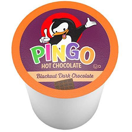 Pingo Dark Hot Chocolate Pods For Keurig K-Cup Brewers, Blackout, 40 Count