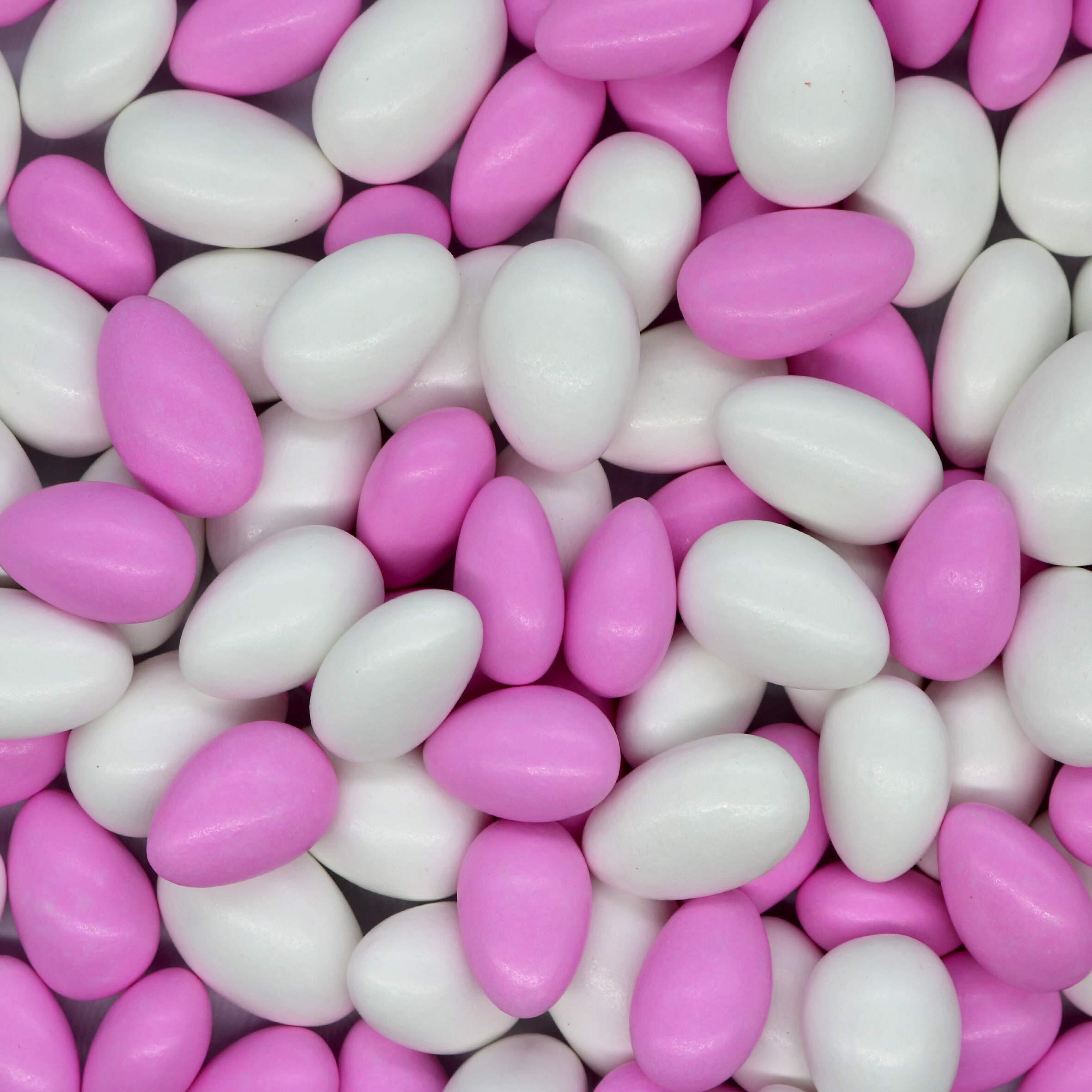 Smarty Stop Jordan Almonds (Light Pink & White - Pastel Colors, 10 Pound (Pack Of 1))
