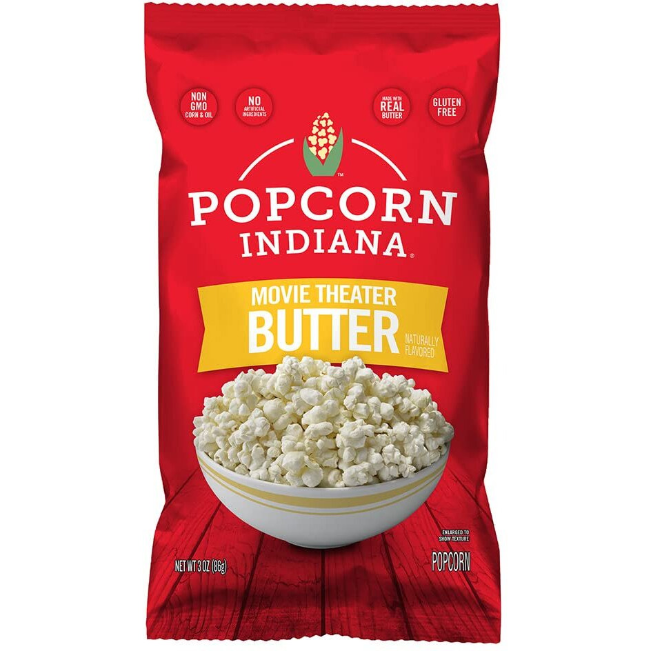 Popcorn Indiana Movie Theater Butter - Family Pack (12 Count - 4.75 Oz Each)
