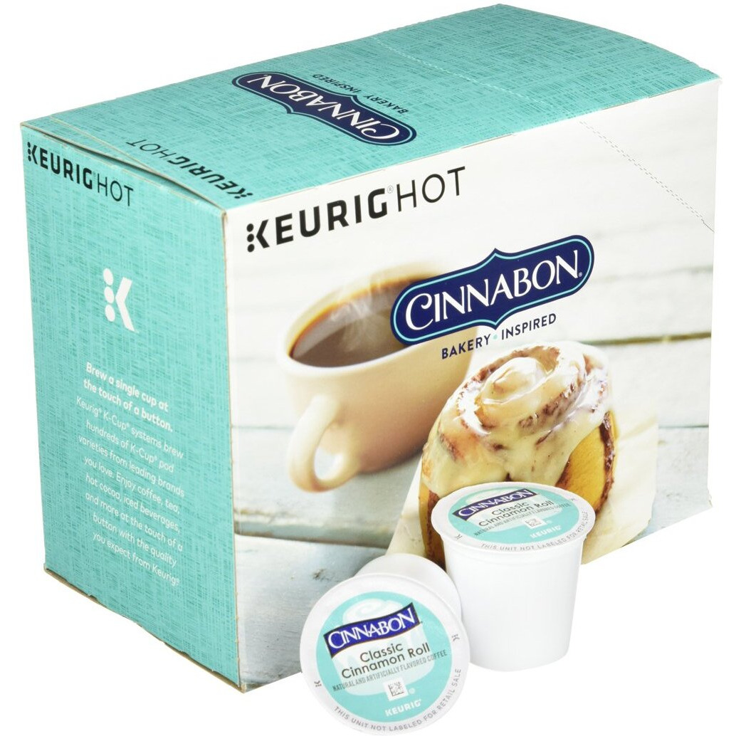 Cinnabon Classic Cinnamon Roll K-Cup Coffee,48 K-Cups