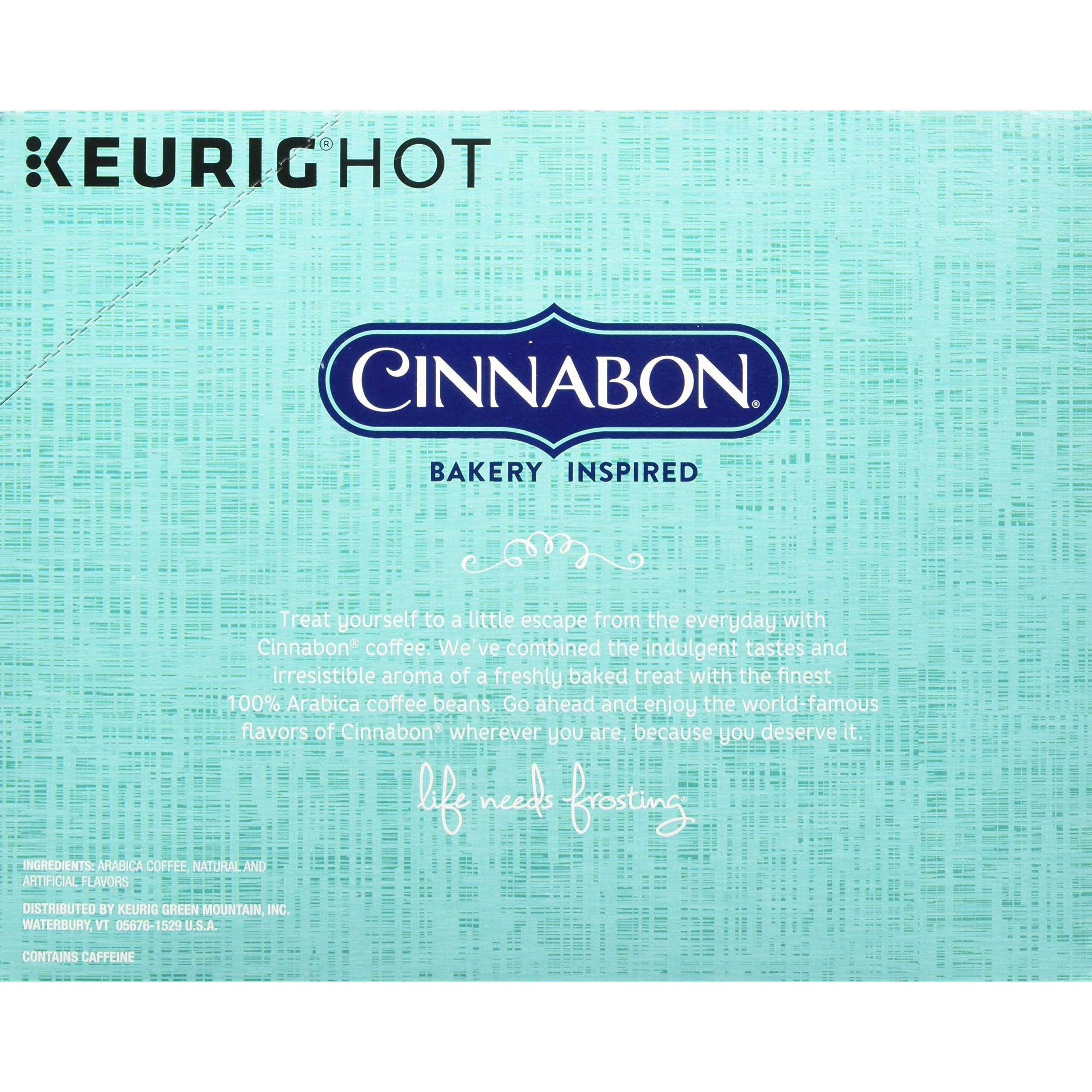 Cinnabon Classic Cinnamon Roll K-Cup Coffee,48 K-Cups