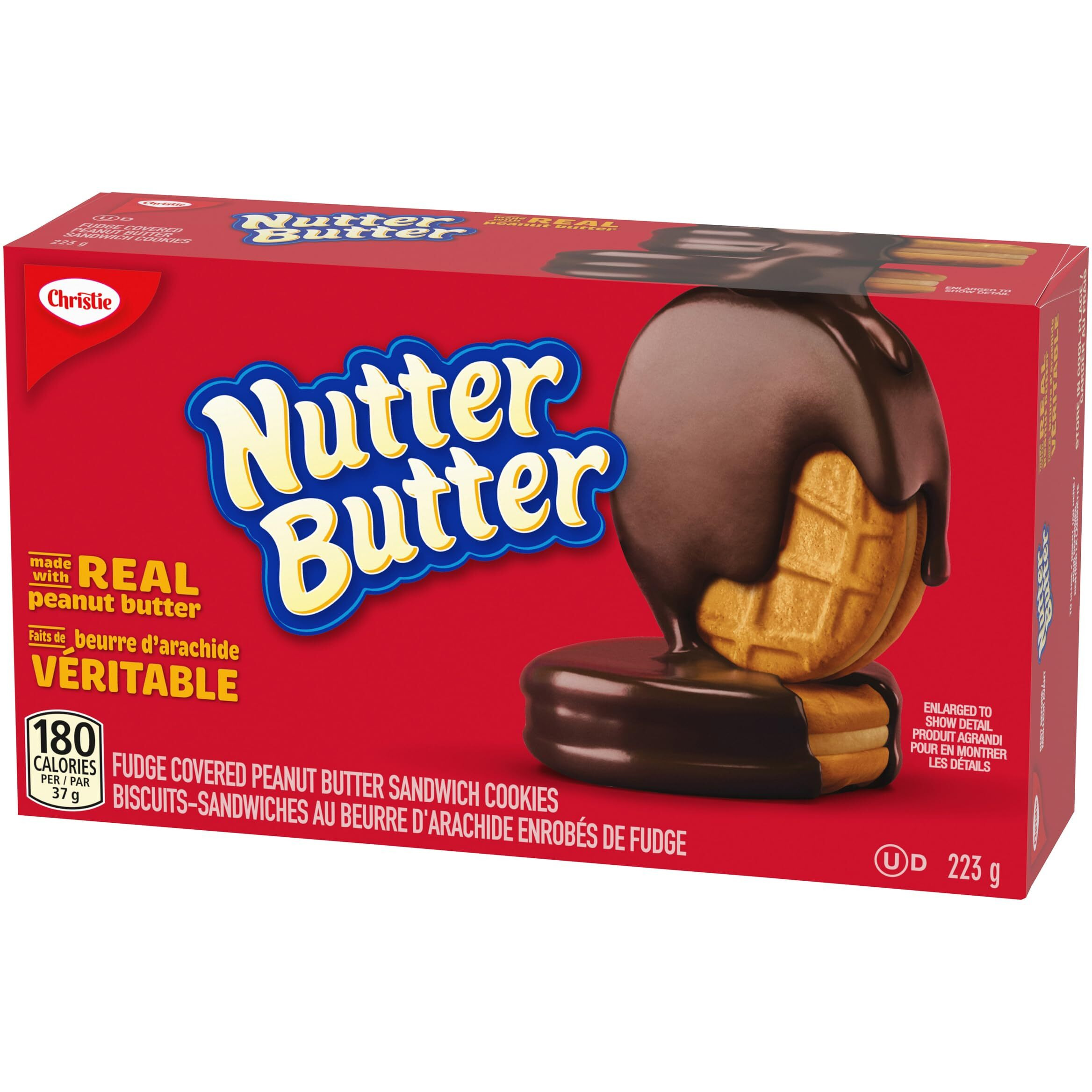 Christie Nutter Butter Fudge Cookies, 223G/7.9 Oz (Imported From Canada)