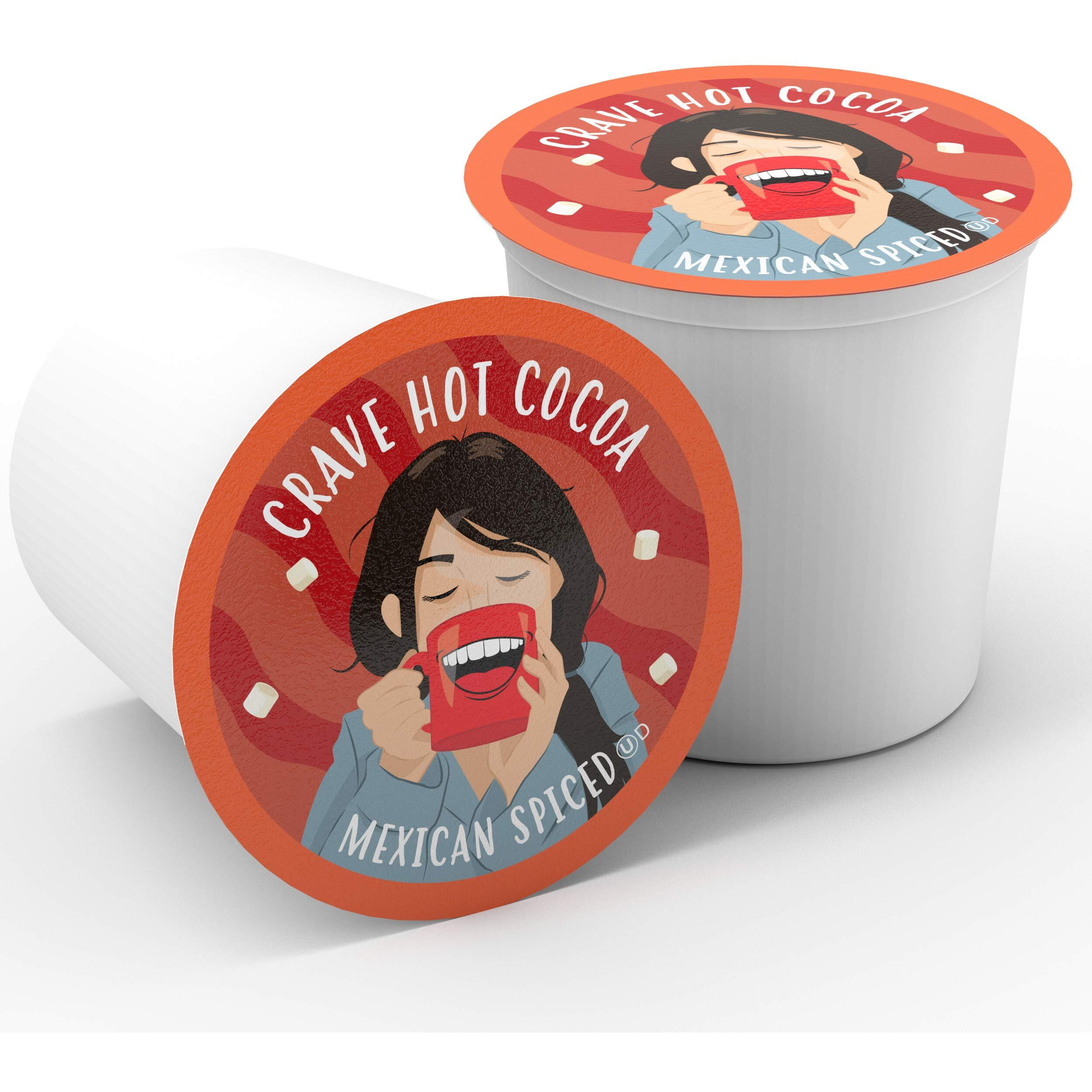 Crave Hot Chocolate Pods, Compatible With K-Cup Brewers, Mexican Spice Cocoa, 40 Count