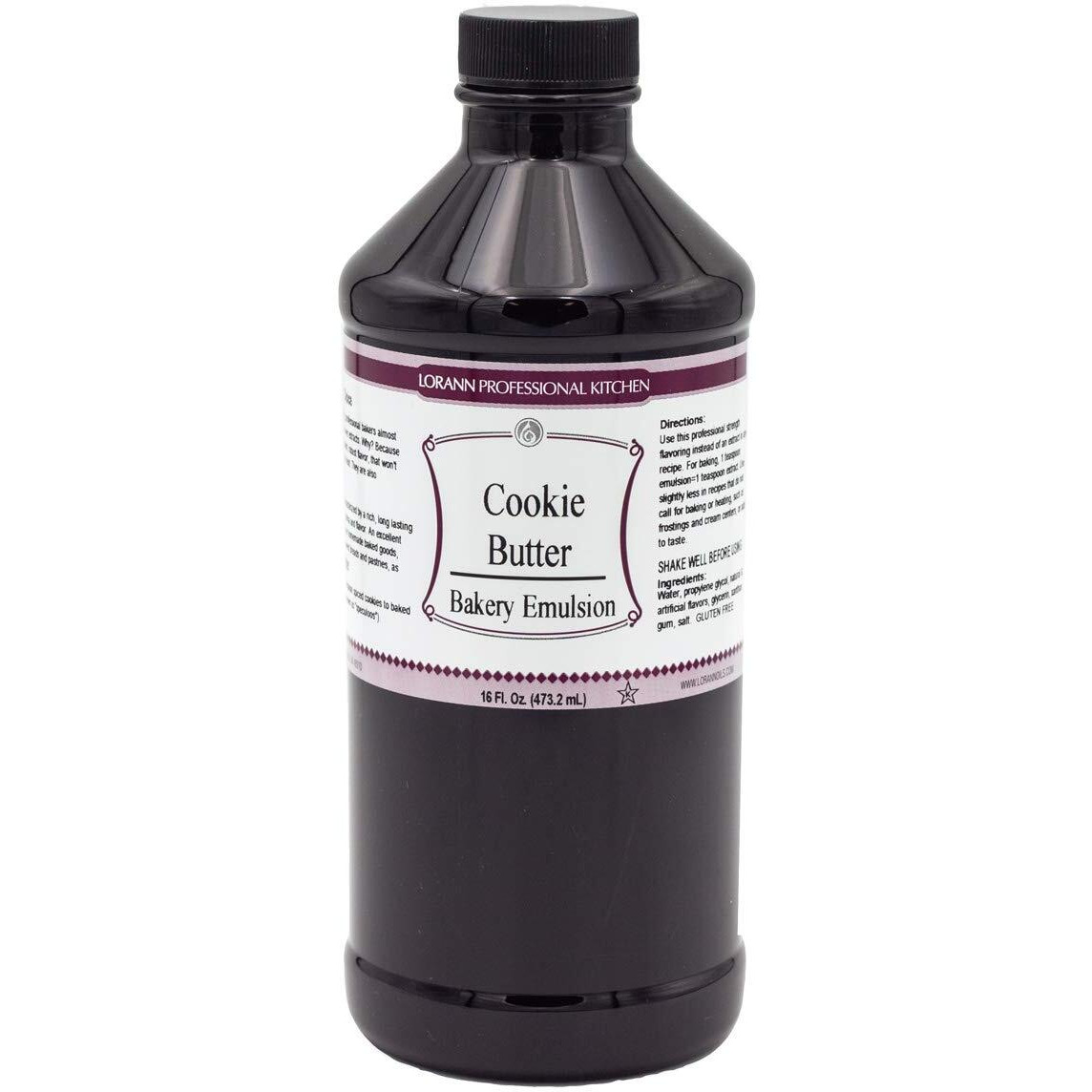 Lorann Cookie Butter Bakery Emulsion, 16 Ounce Bottle