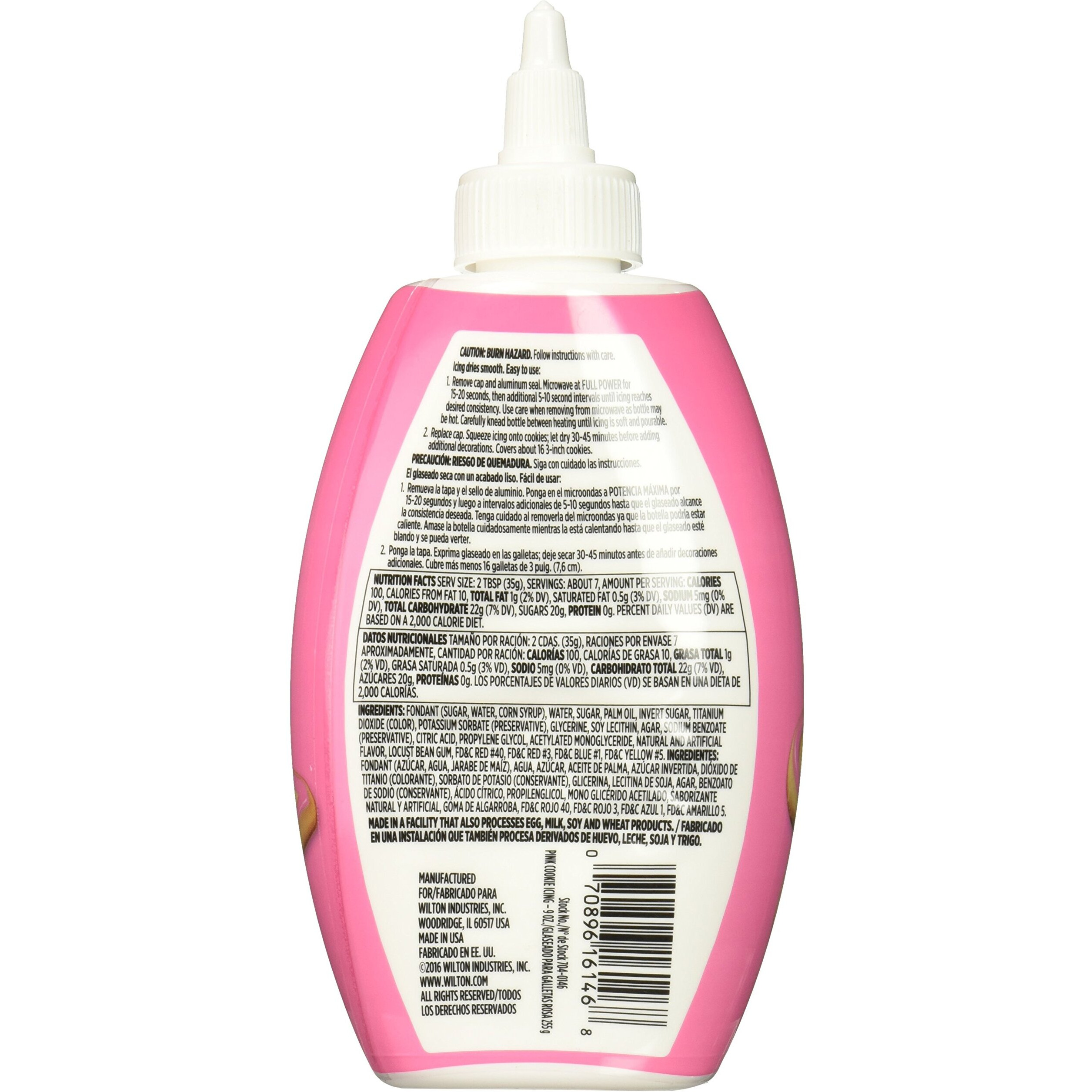 Wilton Cookie Icing - Quick, Easy-To-Use And Ready For Cake And Cookie Decorations, 9 Ounce, Pink