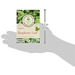 Traditional Medicinals Organic Raspberry Leaf Herbal Tea Caffeine Free, 16 Ct. (Pack Of 3)