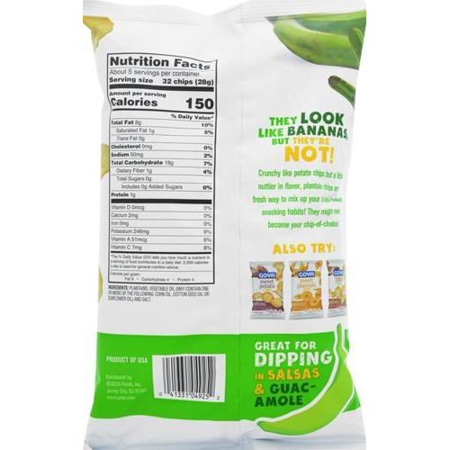 Goya Foods Plantain Chips, Original, 5 Ounce (Pack Of 12)