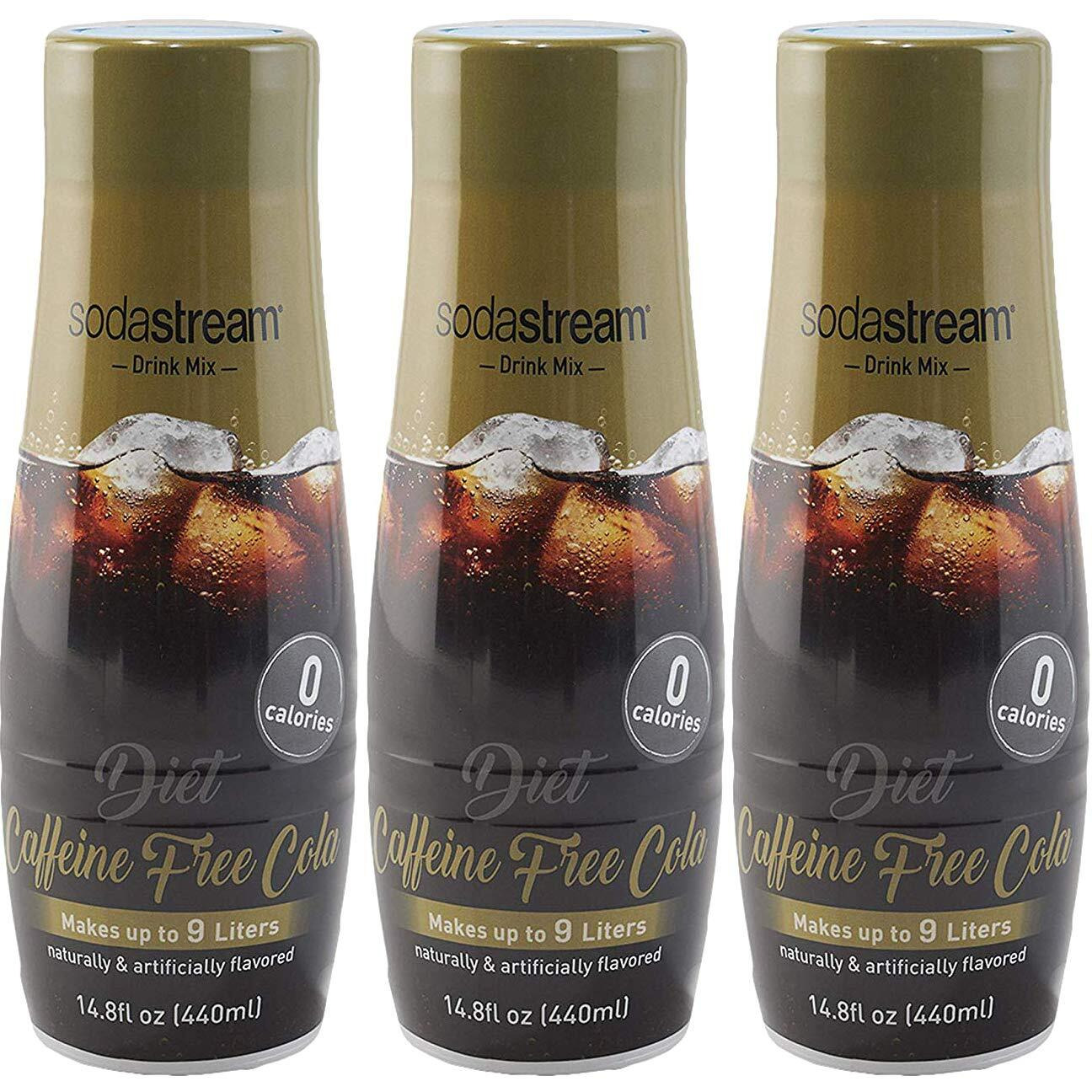 Sodastream Diet Caffeine Free Cola, 440Ml 3 Pack, 14.8 Fl Oz