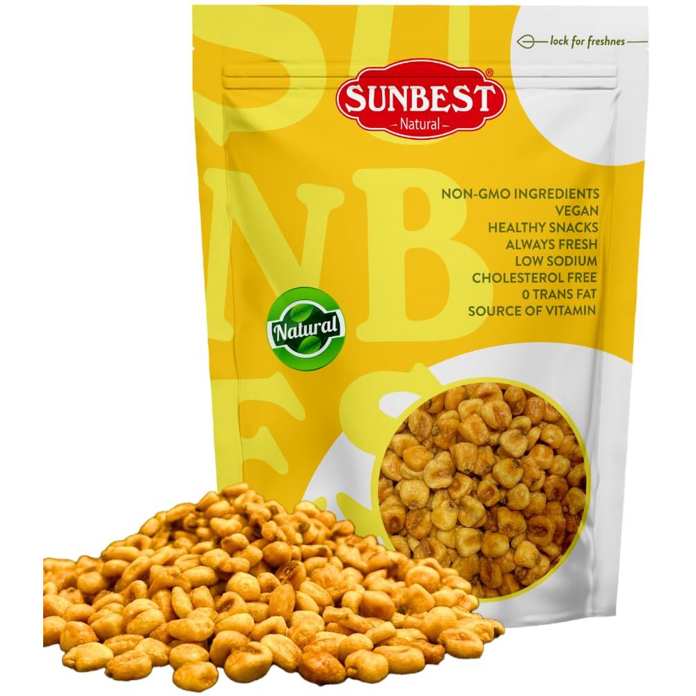 Sunbest Natural Roasted Corn 48Oz (3 Lbs) - All-Natural Ingredients, No Artificial Flavors - Crunchy & Flavorful Snack - Toasted And Salted, Guilt-Free Snacking - Perfect For On-The-Go Snacking